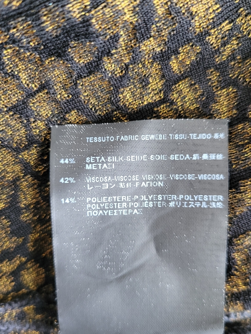 Saint Laurent Leopard Jacquard Luxe Knit Animal Printed Silk Blend Dress Size M - Picture 13 of 14